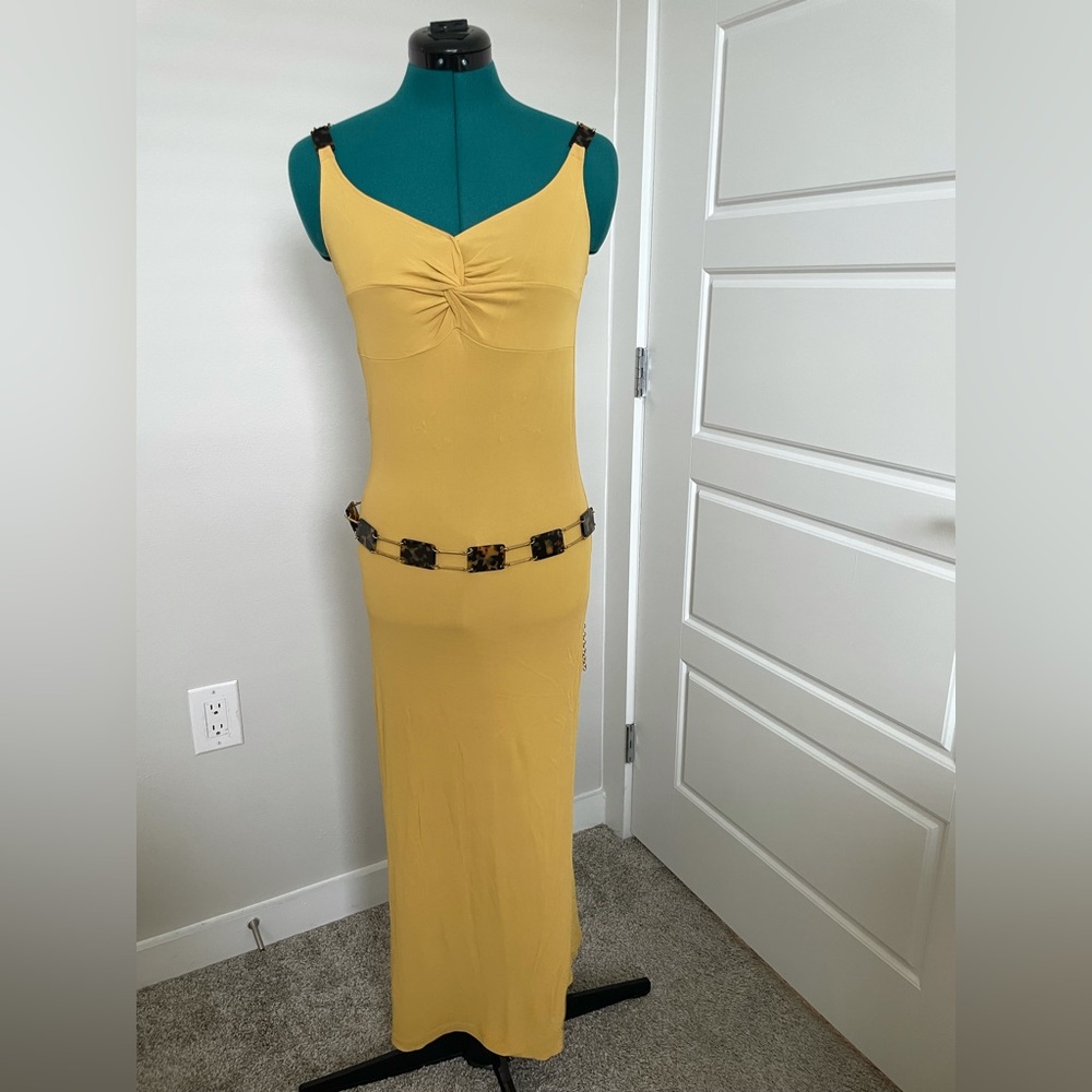 Clips Italian Brand Yellow Maxi with Resin Motifs